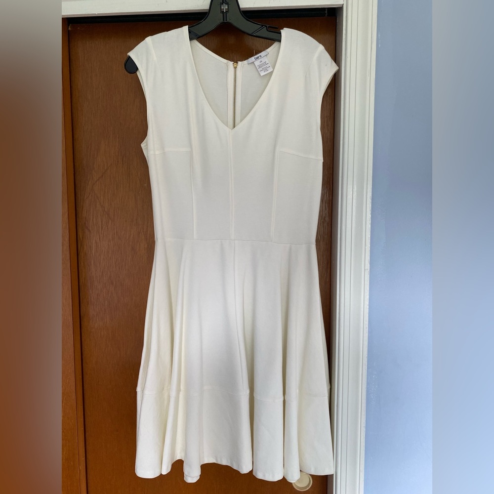 White short sleeve dress size large